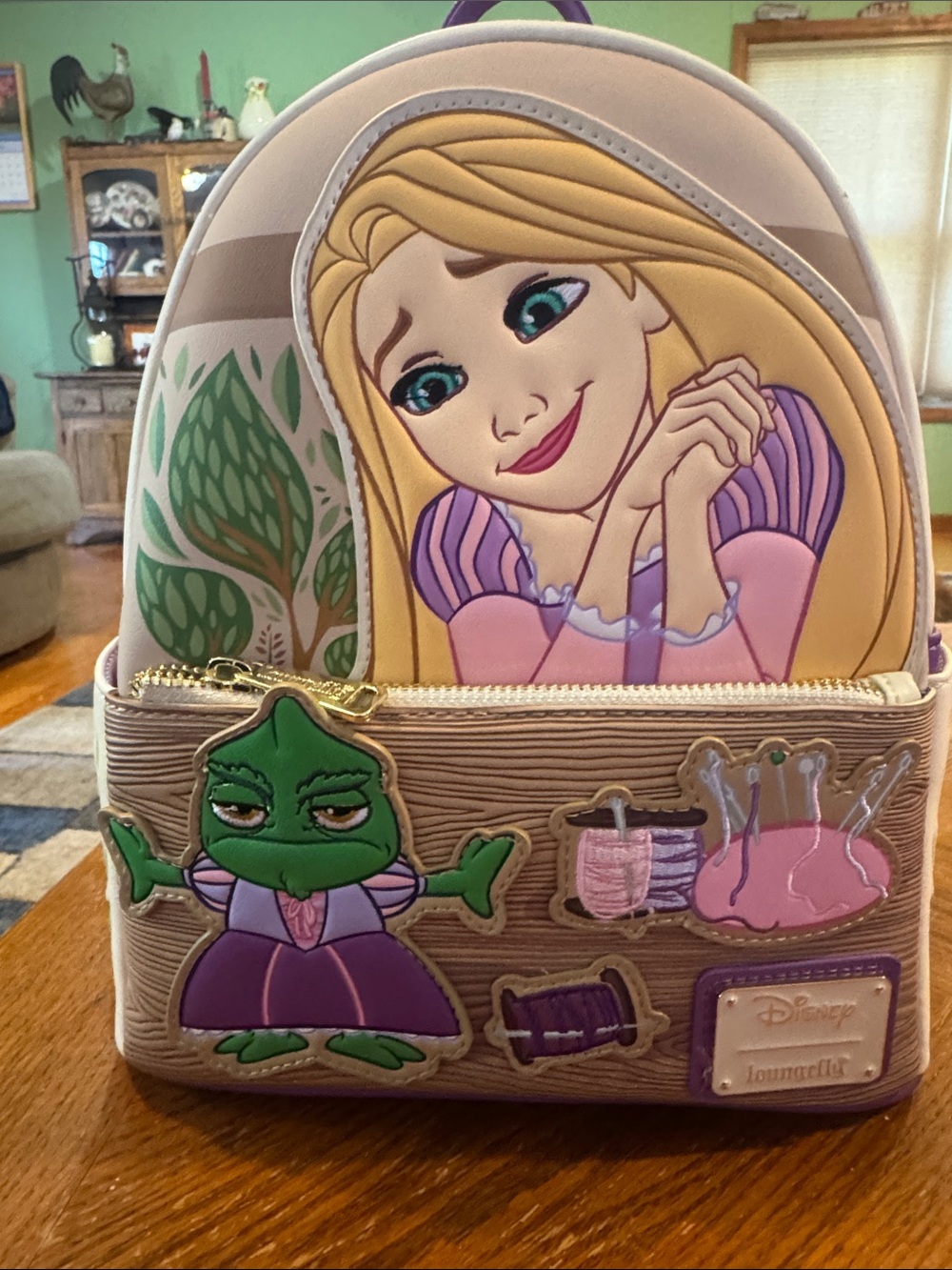 Disney Loungefly Rapunzel Mini Backpack - Purple, Pink & Green Accents